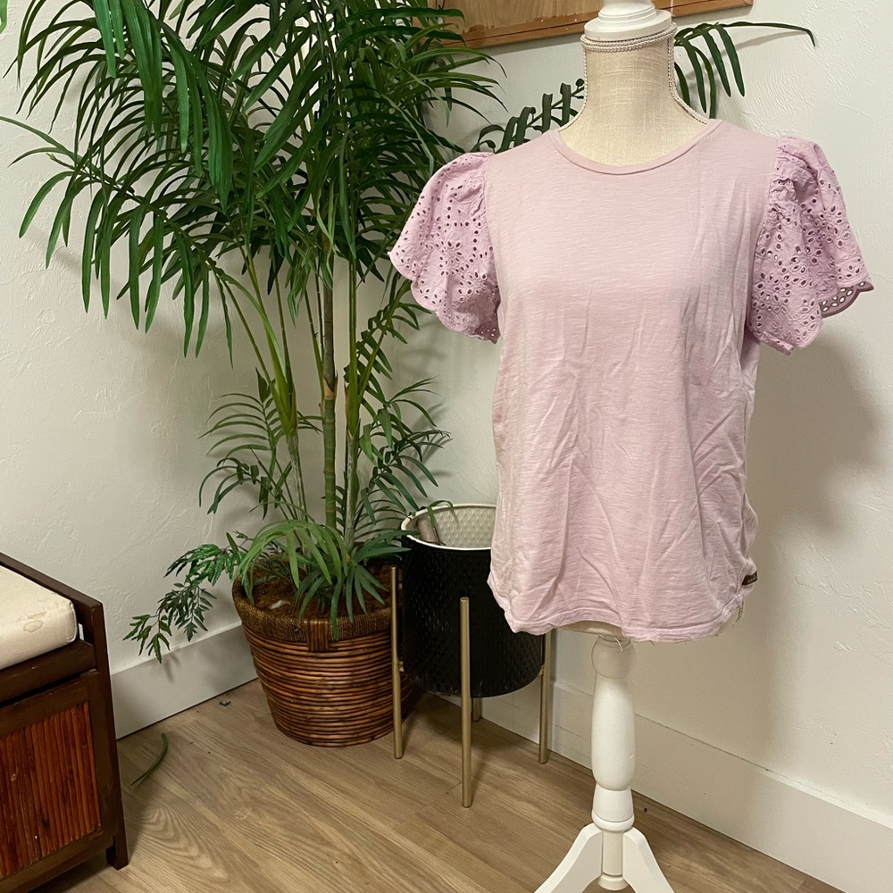 Matilda Jane Purple Ruffled T-Shirt Blouse